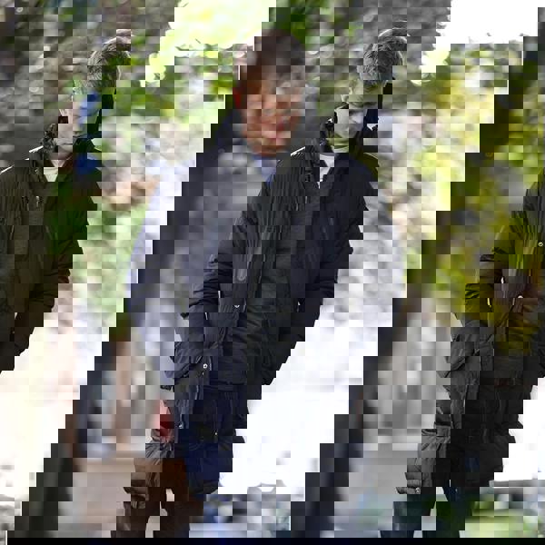 Brave Soul Black Longline Hooded Padded Jacket - Black Image 3