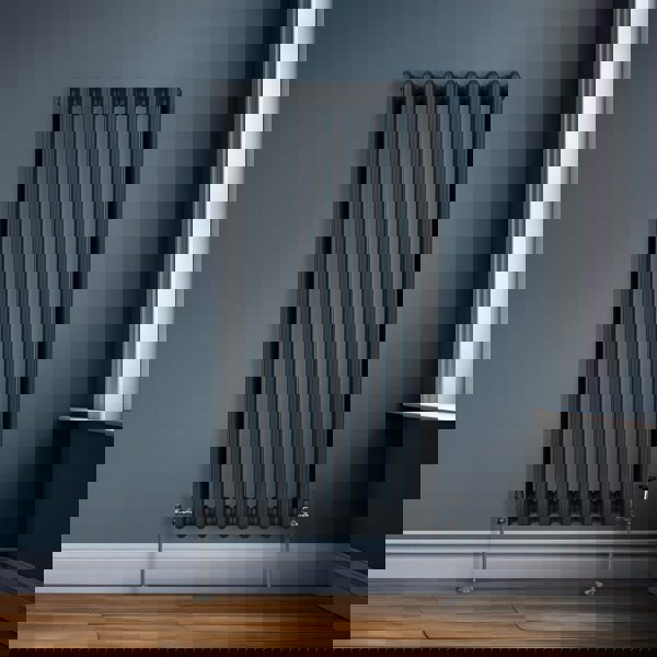Monstershop Traditional 3 Column Radiator - 1500 x 562mm - Anthracite Grey