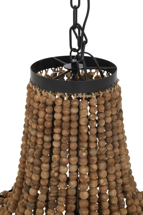Fifty Five South Lapiz Wooden Beads Large Chandelier