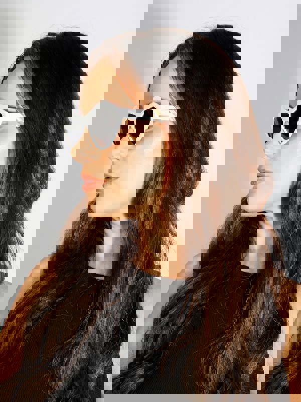 SVNX Angular Sunglasses in White