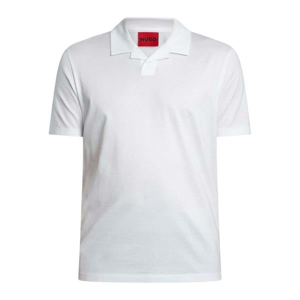 Hugo Mens Dimerspolo Cotton Stretch Polo Shirt - White - 