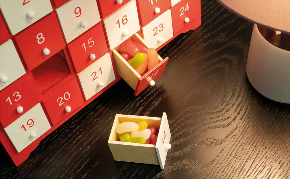 St Helens Light Up Wooden Advent Calender