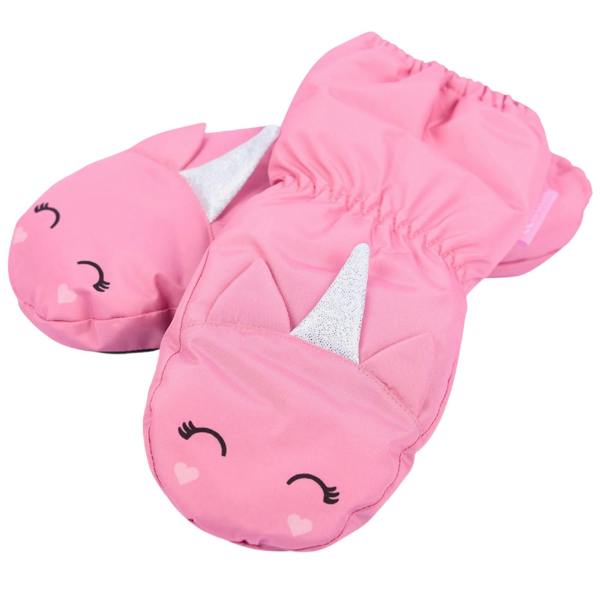 Trespass Girls Charm Ski Mittens - Pink - 
