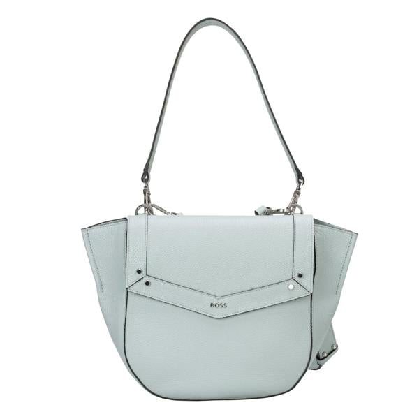 Hugo Boss Ivy Leather Saddle Bag - Green - 