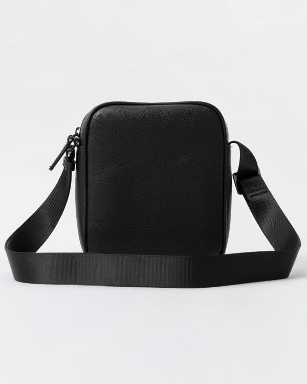 Armani Exchange Mens Boxy Messenger Bag - Black UC001 back