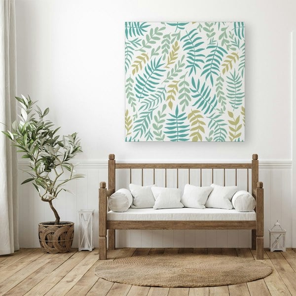 Warren Reed Multicolor Leafs And Branches Canvas