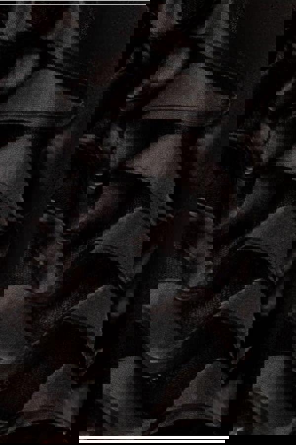 3D Textured Sleeve Scuba Corset Top - Black T235