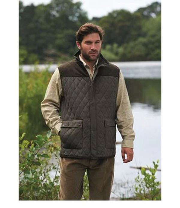 Mens wearing champion arundel gilet when out fishing