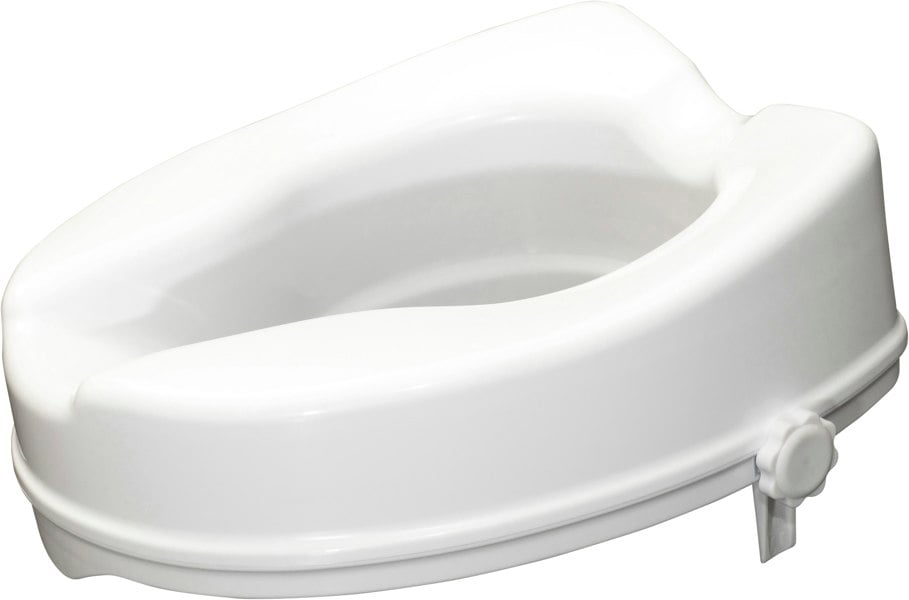 Aidapt 4 Inch Raised Toilet Seat No Lid