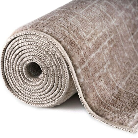 The Rugs Rustic Beige Scandi Design Rug