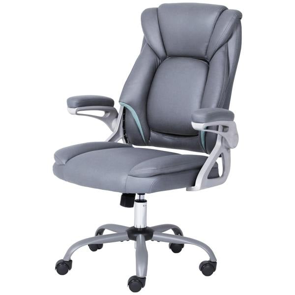 ADOV Executive Office Chair with Padded Flip-up Armrests, High Back Ergonomic Desk Chair with Lumbar Support