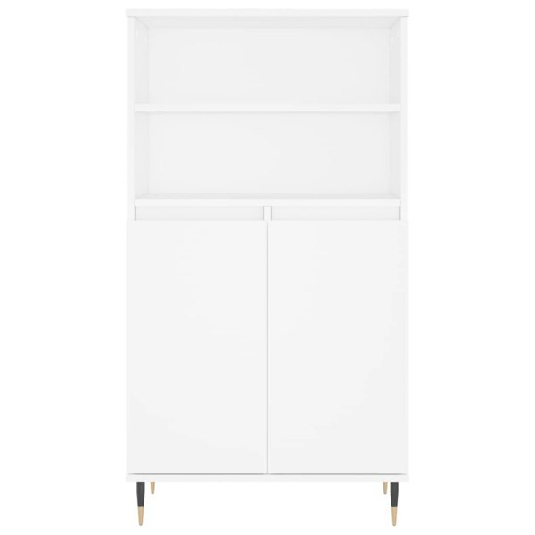 Berkfield Highboard White 60x36x110 cm Engineered Wood