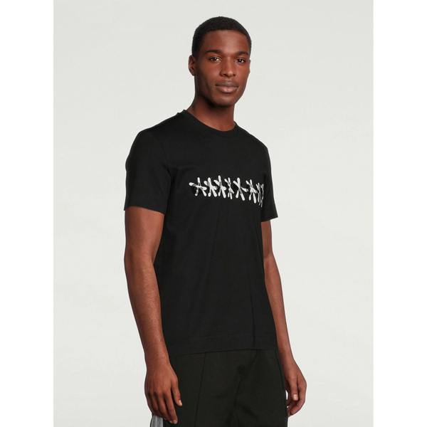 Givenchy Tag Effect Slim Fit T-Shirt   in  Black