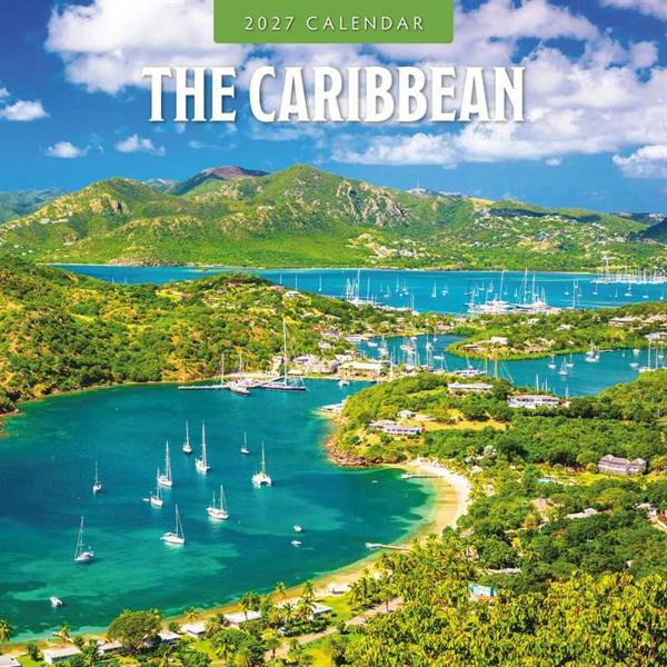The Caribbean Calendar 2027, Wall Calendars, Month To View, Travel, Gift