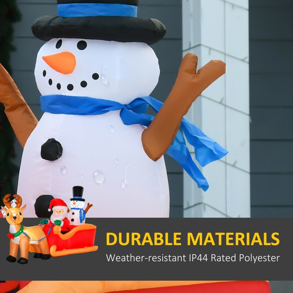 Inflatable Santa Claus on Sleigh