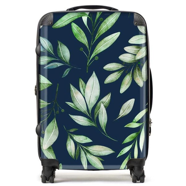 Warren Reed Watercolor Leaves Suitcase