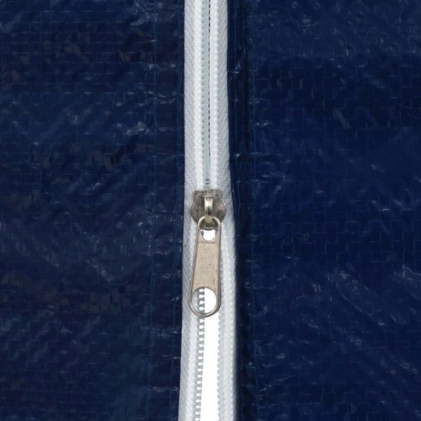 Berkfield Party Tent Sidewall 2 pcs with Zipper PE Blue