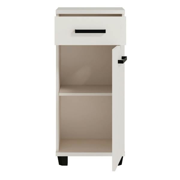 Furniture To Go Veris Bathroom Cupboard with 1 Door & 1 Drawer in Sand