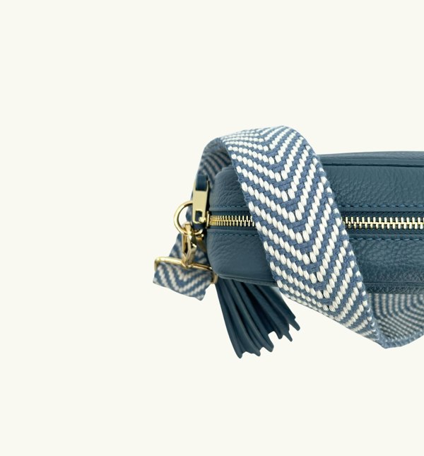 Apatchy Denim Blue Chevron Strap