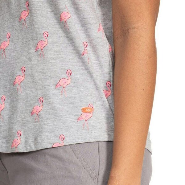Trespass Womens Carolyn Short Sleeved Patterned T Shirt - Grey