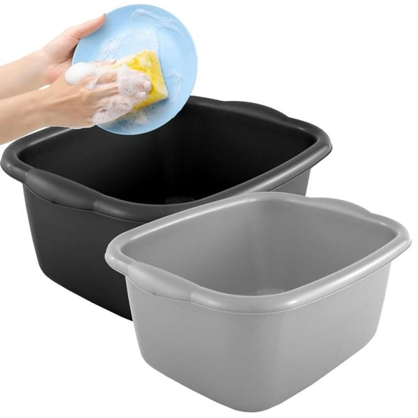 Rectangular Washing Up Bowl With Integrated Carry Handles
