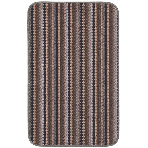 Washable Designer Mats Stripe Design in Multicolour