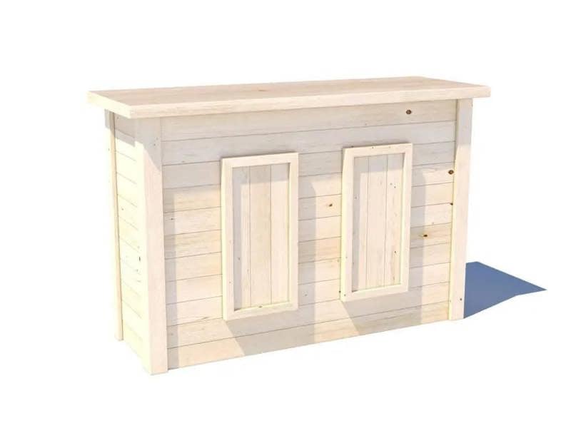 Dunster House Garden Bar Gazebo 3m x 3m Roof Shingles, Heavy Duty Garden Shelter with Log Bar Included Leviathan