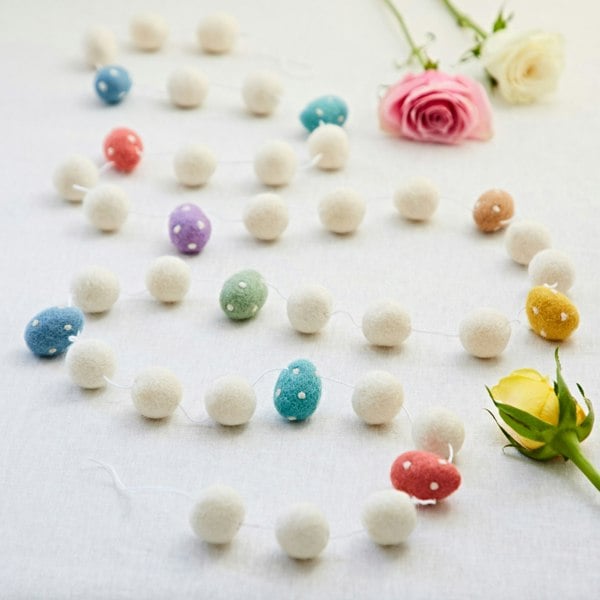 Paper High Felt Easter Egg Garland
