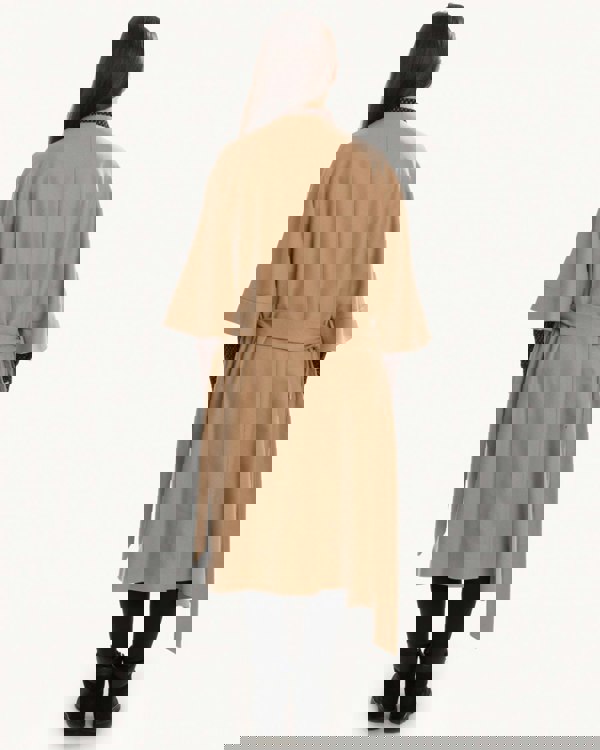 Calvin Klein Wool Cashmere Womens Wrap Coat