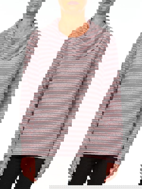 PennyPlain Supersoft Cowl Neck Top - Dusk