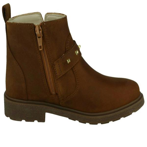 Clarks Girls Clarks Zip Fastened Ankle Boots With Studded Strap Astrol Trim K