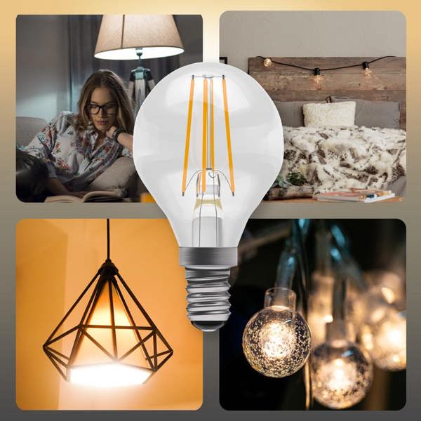 BELL Lighting E14 LED Filament Golf Ball 4.7W Energy Saving Light Bulb