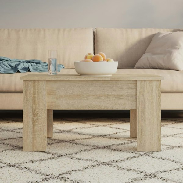 Berkfield Coffee Table Sonoma Oak 79x49x41 cm Engineered Wood