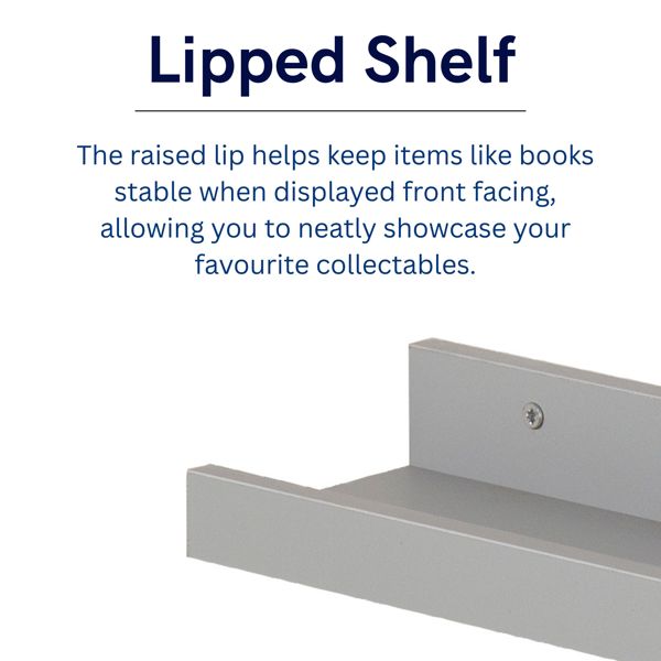 Core Products Dura Display Shelf Kit, Lipped Edge, Foiled Finish