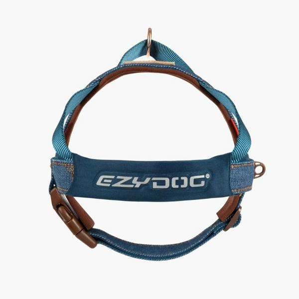 EzyDog Quick Fit Dog Harness in Denim