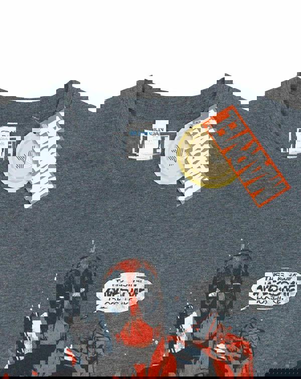 Marvel Mens Grey Deadpool Short Sleeved T-Shirt