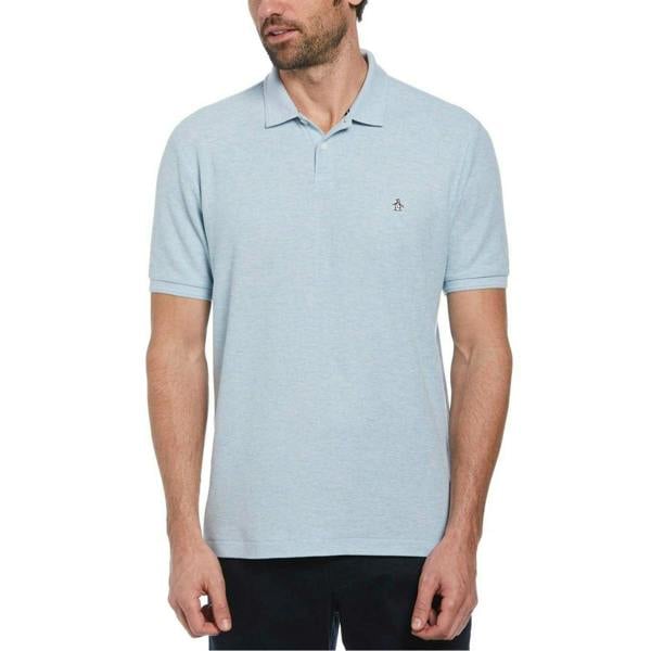 Original Penguin Mens Slim Polo Shirt - Cool Blue - 