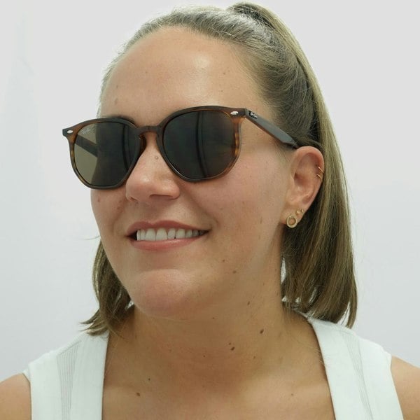 Ray-Ban Sunglasses RB4306 820/73 Striped Red Havana Dark Brown
