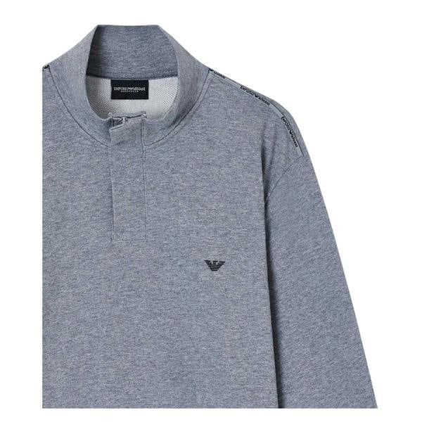 Emporio Armani EA7 Mens Casual Sweatshirt - Grey Melange - 