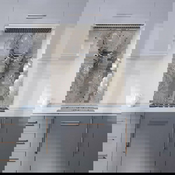 Warren Reed - Designer Abstract Moon Shapes Kitchen Splashback