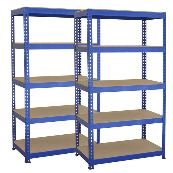 Monster Racking 2 x T-RAX Blue Metal Racking Units (75cm x 150cm x 30cm)