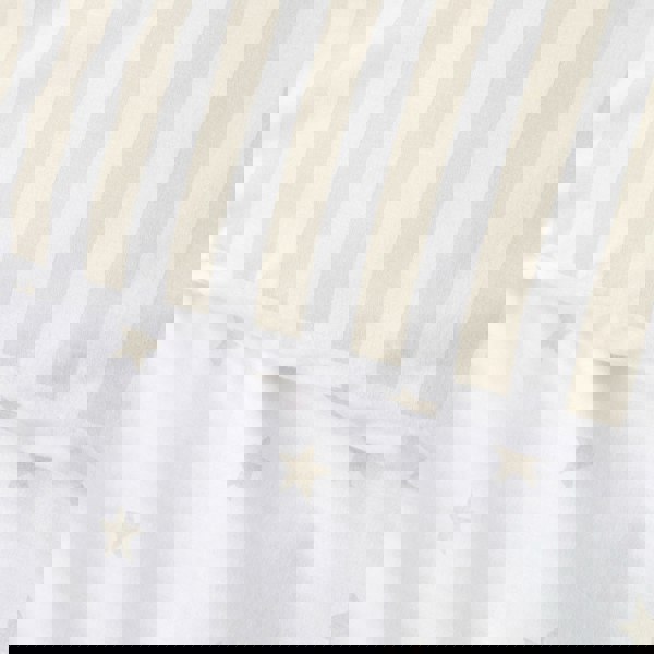 Bianca Mini Star & Stripes Reversible Cotton Duvet Cover Set Natural