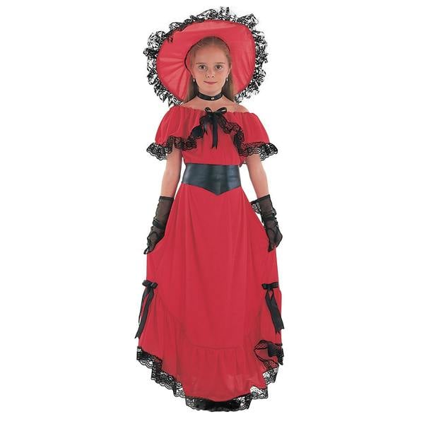 Bristol Novelty Childrens/Girls Scarlett Costume - Red/Black - 