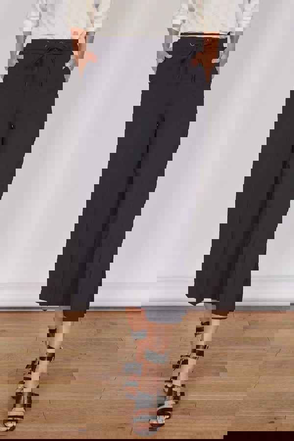 Jeetly.comGrace Black Wide Leg CulottesTrousers