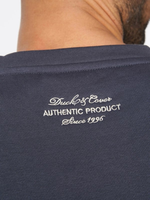 Duck and Cover Keyaan Crew Sweat Navy