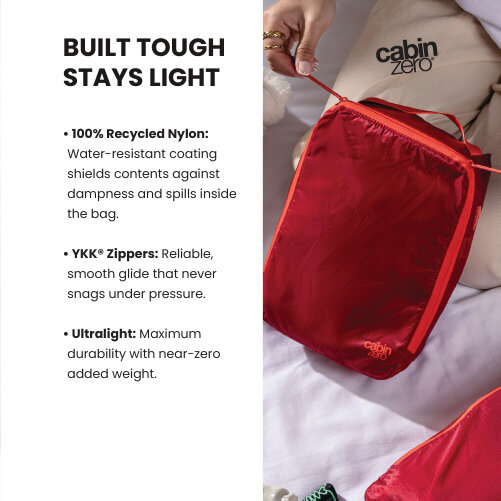 CabinZero Ultralight Packing Cube (Large), Lightweight Rollable Organiser for Bulkier Items
