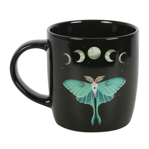 Something Different Luna Moth Mug - Black/Green