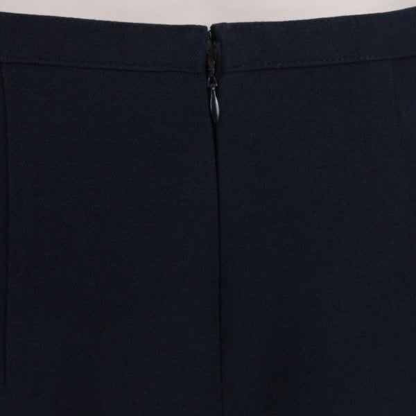 Michael Kors luxurious A-line mini skirt in a navy blue twill fabric&nbsp;