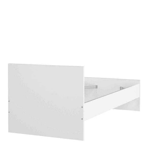 Wyld Haus Budapest 3ft Single White Wooden Bed Frame