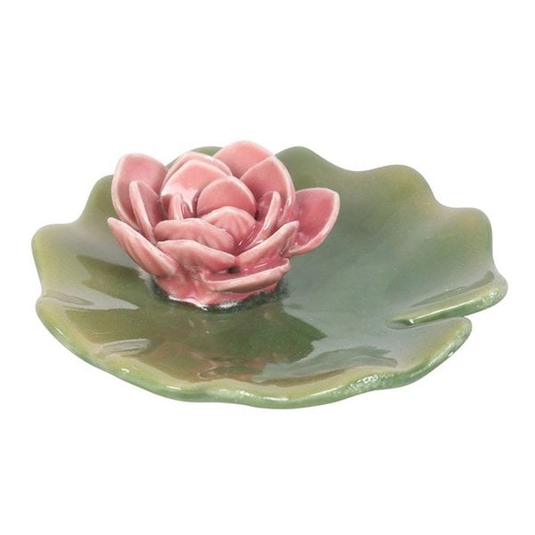Serano Lily Pad Trinket Dish and Incense Stick Holder
